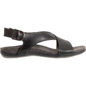 NEW Eastland Coastal Crisscross Slingba Sandals Leather For Women black 7252s4